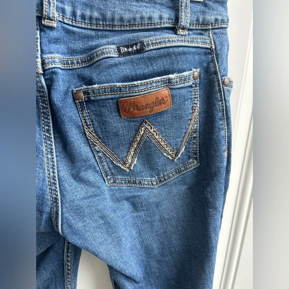 Wrangler Blue Flare Wide Leg Jeans Size 3 x 32